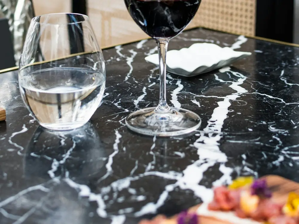 Malbec de la casa, copa