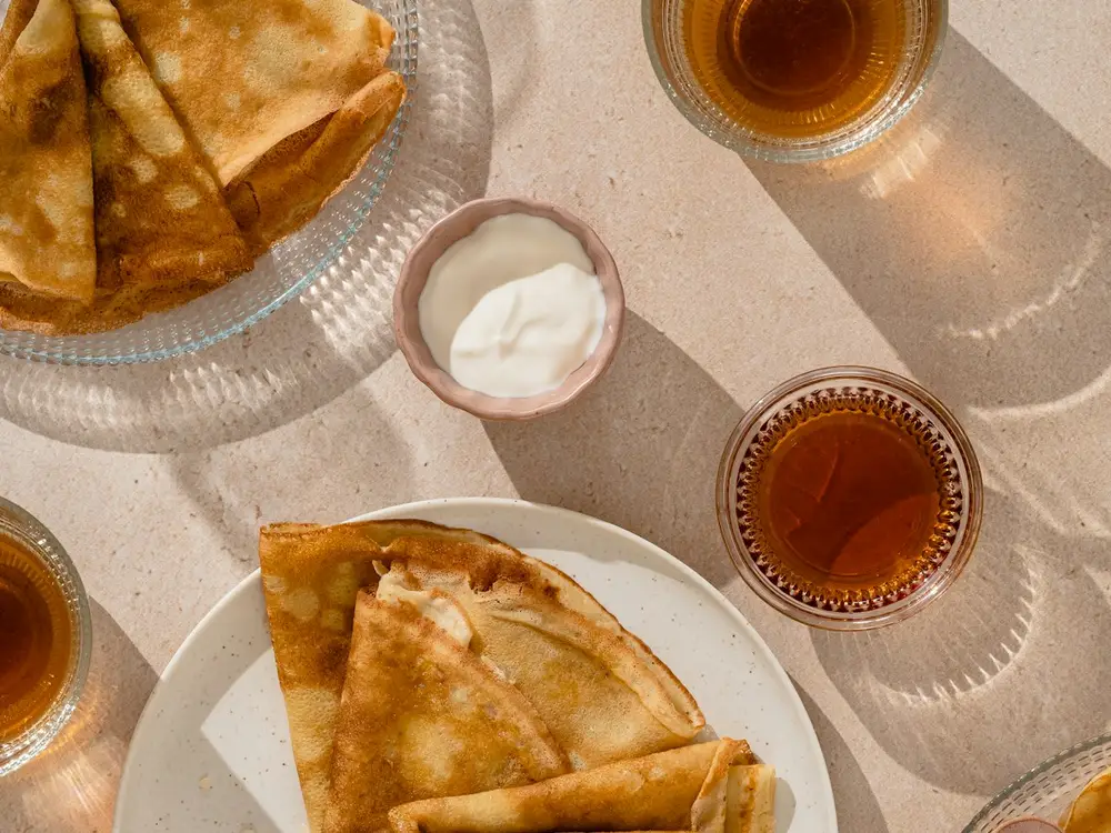 Panqueques con dulce de leche