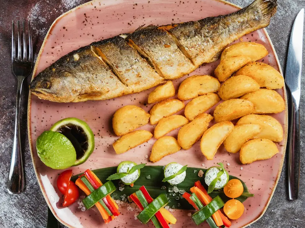 Pesca del día a la parrilla